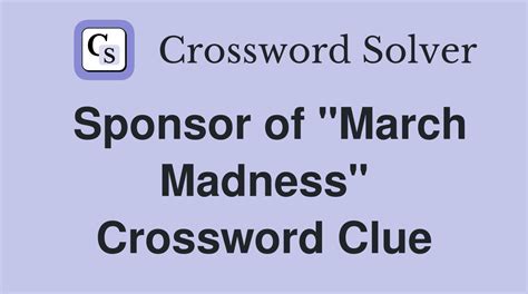 not studio sponsored crossword clue